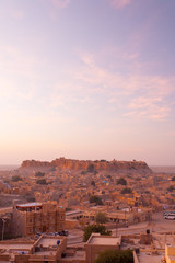 Jaisalmer Fort View Cityscape Morning Sunrise