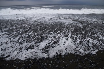 背景素材・ビーチの波