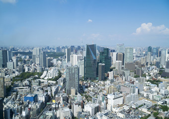 東京風景　　六本木と東京スカイツリー