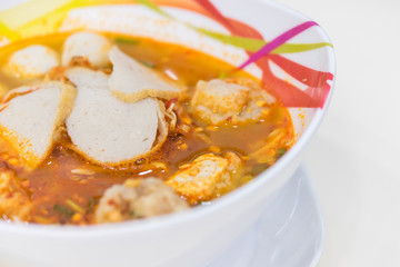 Spicy noodle soup