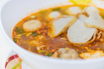 Spicy noodle soup