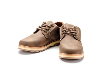 Leather shoes isolated