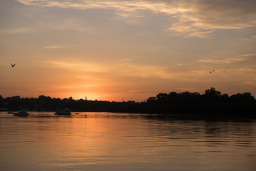 Sunrise over the river