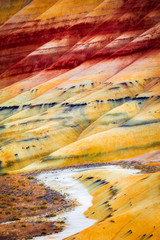 Painted Hills detail, John Day Fossil Beds National Monument, Or