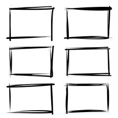 grunge rectangle frames