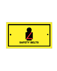 signs safety belts