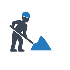 Fototapeta premium Digging Icon