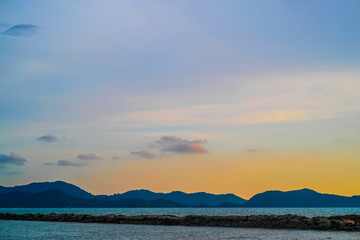 Beautiful view of tropical island.