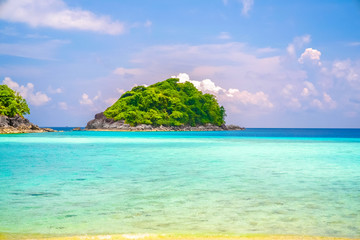 Beautiful view of tropical island.