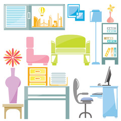office furniture decoration, interior design