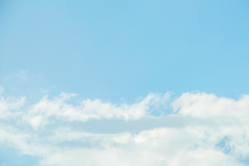 BLue sky and White cloud: clear blue sky with plain white cloud