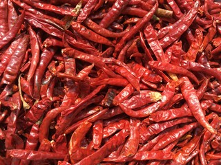 dry red chili texture