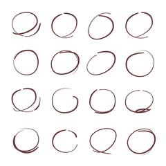 hand drawn circles