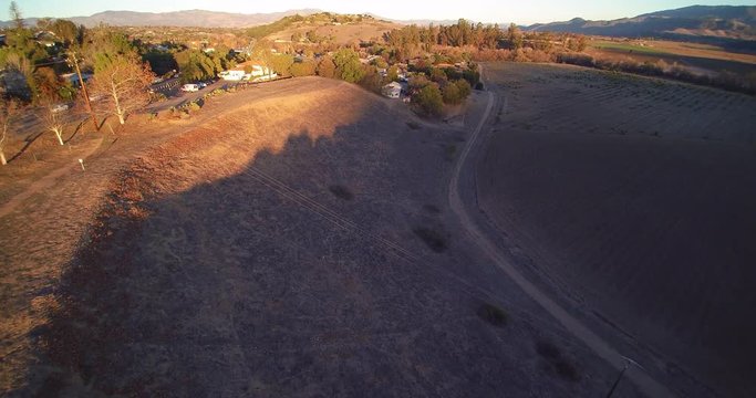 Solvang California Mountains Aerial View