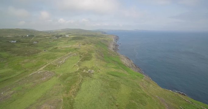 Aerial, Irish Cliffs, County Cork, Ireland- native Version