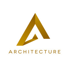 Architrcture logo design, isolated vector illustration