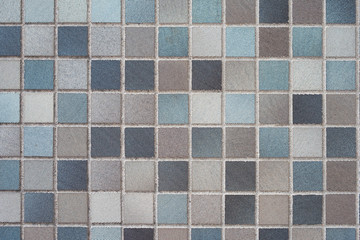 Tile background: Brown, blue, white and black