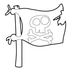 Jolly Roger icon outline
