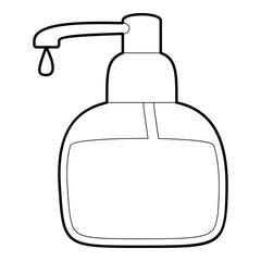 Liquid soap icon outline