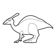 Parasaurolof icon outline