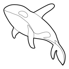 Grampus icon outline