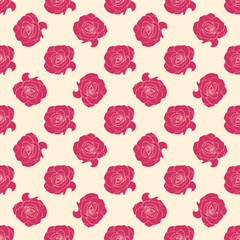 Seamless colorful pattern. Vector background with flowers