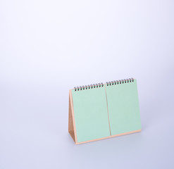calendar or empty desk calendar on the background.