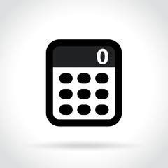 calculator icon on white background