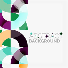 Obraz premium Colorful rings on grey background, modern geometric pattern design