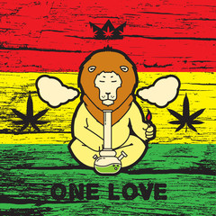 Just legalize - series. Animals smoke marijuana