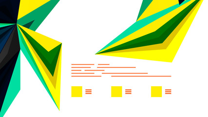 Modern triangle presentation template