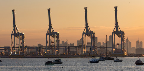 Metal monsters of the waterfront