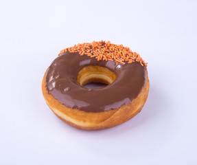 donut or chocolate donut on a background.