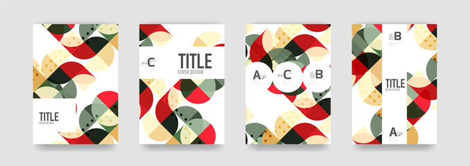 Set of brochure cover templates