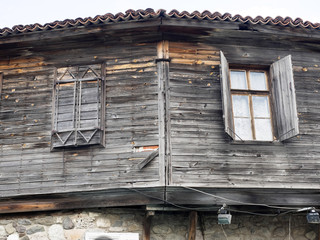 Beconstructed wooden houses, in Sozopol, Bulgaria.
