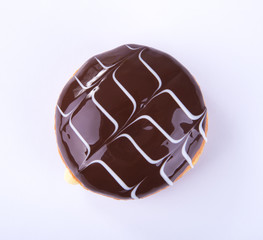 donut or chocolate donut on a background.