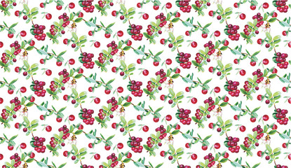 berry pattern painting vectors