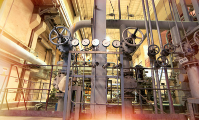 Industrial zone, Steel pipelines and cables