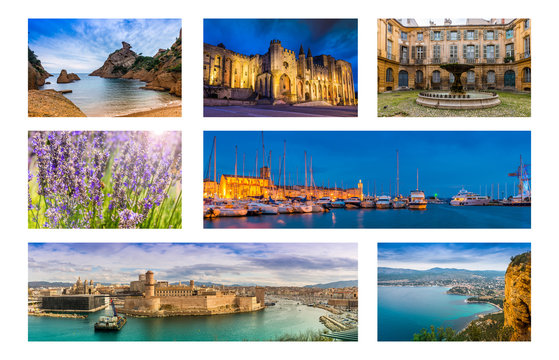 Carte postale de Provence, France