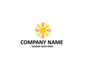 group people sun logo