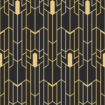Abstract Art Deco Seamless Pattern
