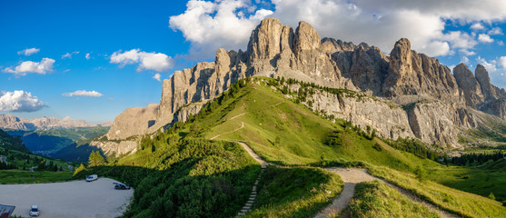 Dolomites rocks panorama