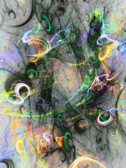 Abstract fractal background