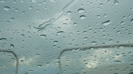 water drops on glass boats yachts
