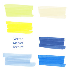 Set of hand drawn marker texture, watercolor effect, spots for design