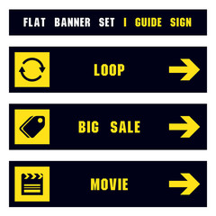 Guide sign icon. Vector illustration of guide sign icon for web