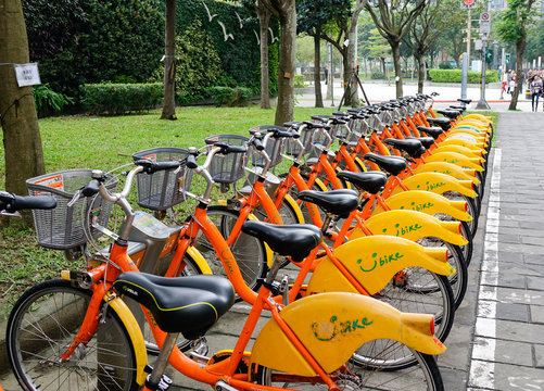 Bicycle rental service in Taipei, Taiwan