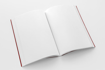 Book with red cover mockup