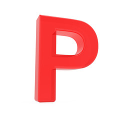 red letter P