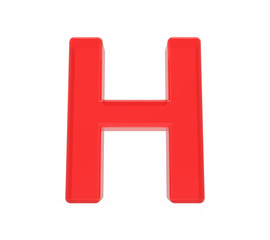 Fototapeta premium red letter H